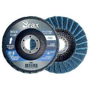 DISCO DE ACABAMENTO 115MM FINO - BRAX SOLDAS