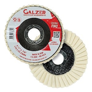 Disco Flap Para Acabamento Extra Fino 4.1/2 Polegadas 115mm