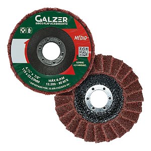 Disco Flap Para Acabamento Médio 4.1/2 Polegadas 115mm Para Polimento Inox