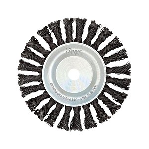 ESCOVA CIRCULAR TRANÇADA DE AÇO 6" (150MM)