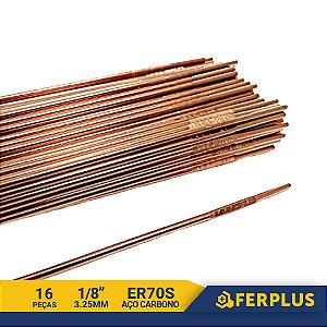 Vareta Tig 3.2mm Solda ER70S-6 Aço Carbono 1kg Coral