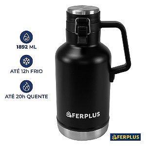 Garrafa Isotérmica Quente E Frio 1892ml Com Parede Dupla