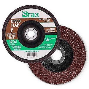 Disco Flap Oxido De Alumínio 7 Polegadas 180mm Grão 36