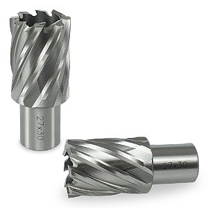 Broca Anular Para Aço Rápido 27 X 30 mm Weldon 19mm