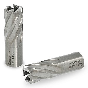 Broca Anular HSS 19 X 30 mm Para Aço Rápido Encaixe Weldon
