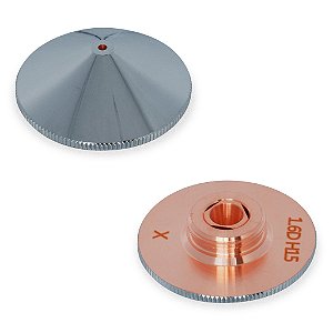 BICO CROMADO 1.6MM DUPLO PARA CABEÇOTE LASER FIBRA