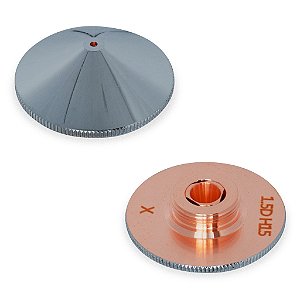 BICO CROMADO 1.5MM DUPLO PARA CABEÇOTE LASER FIBRA