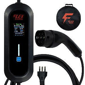 Carregador Para Carro Elétrico Portátil 3.5 Kw 220v Cabo 5m 220V