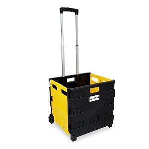 Carrinho Cesto Dobrável P/ Cargas Compras Portátil Multiuso