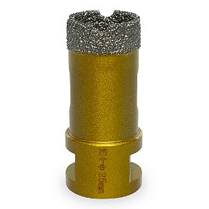 Broca Serra Copo Diamantada 25mm Para Esmerilhadeira Rosca M14