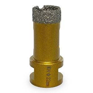 Broca Serra Copo Diamantada 22 mm Para Esmerilhadeira M14