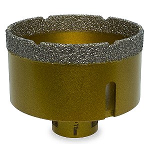 Broca Serra Diamantada 75 Mm Para Esmerilhadeira Rosca M14
