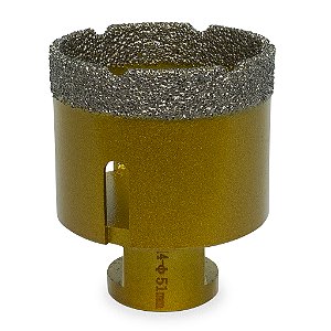Serra Broca Diamantada 51 mm Para Esmerilhadeira Rosca M14