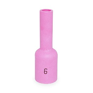 Bocal Cerâmico TIG Gas Lens 54N16 Longo N°6 Tochas WP-17, WP-18 e WP-26