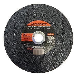 Disco de Corte Abrasivo para Aço e Inox 180 mm x 22,23 mm