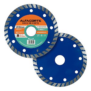 Disco de Corte Diamantado Turbo 110mm x 20mm P/ Concreto, Cerâmica, Alvenaria e Pedras