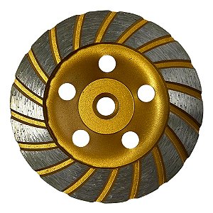 Disco de Moagem Diamantado 114mm Rosca M14 Para Desbaste