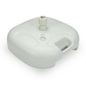 Base Para Guarda Sol Ombrelone Suporte Branco Água Ou Areia