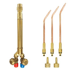 Kit Maçarico De Solda 200 + 3 Extensões Bicos Glp Nº 4 / 6 /9