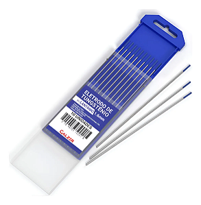 Kit 10 Pcs Eletrodo Tungstênio 2% Lantanio 1.6mm Ponta Azul