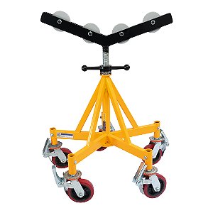 Suporte De Tubo até 10" Com Roda De Nylon Modelo H406