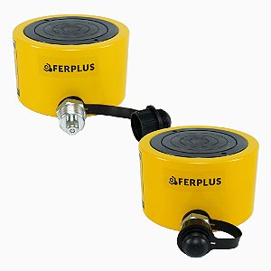Cilindro Hidráulico 50 Toneladas Compacto Elevação 18mm Simples Ação