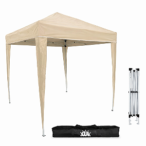 Tenda Gazebo Sanfonada Pop-Up 3x3 Reforçada Cor Creme