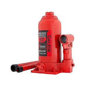 Macaco Hidráulico Tipo Garrafa 5 Toneladas Vermelho