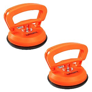 Kit 2 Ventosas Alta Sucção 4Kg Para Vidro Espelho Piso Cerâmica Mármore