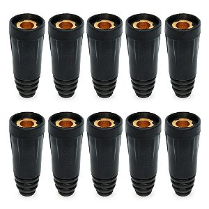 Kit 10 Conector De Solda 13mm Femea Para Cabos DKJ 35-50mm