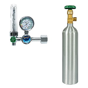 Regulador Oxigênio Doméstico com Cilindro e Fluxômetro 1 Litro