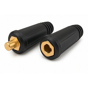Kit 2 Conector Engate Rápido Macho E Fêmea 13mm Inversora De Solda