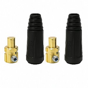 Kit 2 Conector Macho De 9mm Engate Rápido Dkj 10-25mm Máquina De Solda