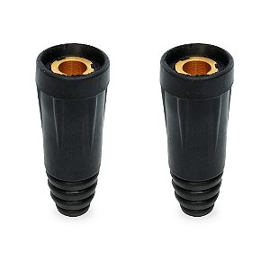 Kit 2 Conector Femea Cabo Solda 13mm Engate Rápido 400A