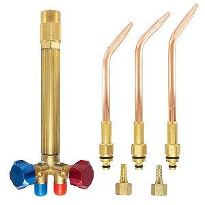 Kit Maçarico De Solda 201 Glp / Oxigenio + 3 Extensão Caneta