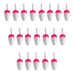 Kit 20 Boias Barão Lambari N°2 Para Pesca Pescaria Peixes Tilápia Lambari