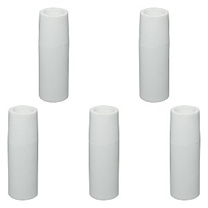Kit 5 Bocal MIG Cerâmico Reto para Tocha 14AK e 15AK