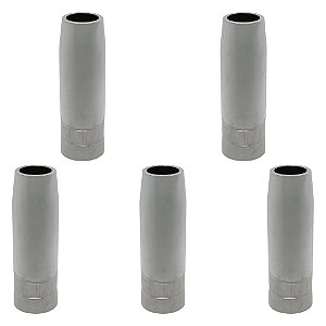 Kit 5 Bocal MIG Cônico 15mm Compatível Com Tocha TBI PRO 353 453 463 XP