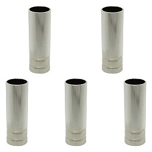 Kit Bocal Mig Pressão Cromado 16mm Para Tocha 15ak Com 5 Peças
