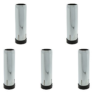 Kit Bocal Cônico De Pressão Para Tocha Mig 36kd Cromado 16mm 5 Unidades