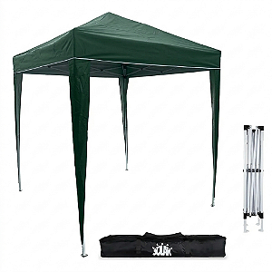 Tenda Gazebo Sanfonada Pop-Up 3x3 Cor Verde
