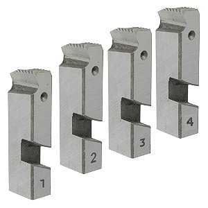 Jogo De Cossinete 2.1/2'' A 3'' Bspt Para Rosqueadeira Portátil Com 4 Peças