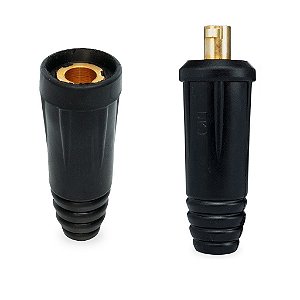 Kit 2 Conector Engate Rápido Macho E Fêmea 13mm Inversora De Solda Cabo 50-70