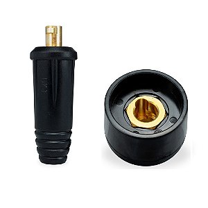 Kit 2 Conector 13mm Engate Rápido Macho E Fêmea Painel Cabo 50-70