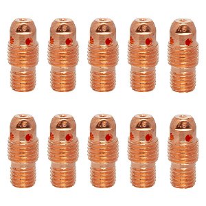 Kit 10 Difusor/porta Pinça Para Tocha Tig Wp9 Wp20 Tn12 Tw21