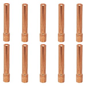 Kit 10 Pinça Tig Curta 13n23 2.4mm Para Tocha Wp-9