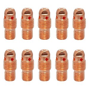 Kit 10 Porta Pinça Solda 3.2mm 13n29 Tocha Tig Wp-9 Wp-20 Tw21