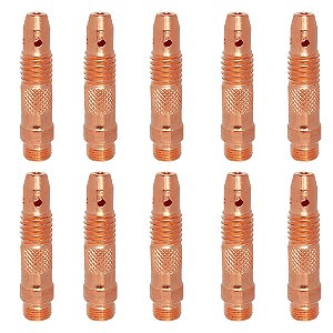 Kit 10 Porta Pinça Corpo Fixador 1.6mm 1/16 10N31 Tig WP17/18/26