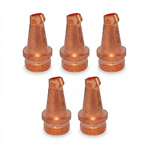 Kit 5 Bico Para Solda As-20 Laser Fibra M16 Arame 1,6 mm / 1,8 mm / 2.0 mm