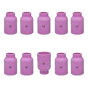 Kit 10 Bocal Cerâmico Tig Gas Lens 53N88 Nº 10
